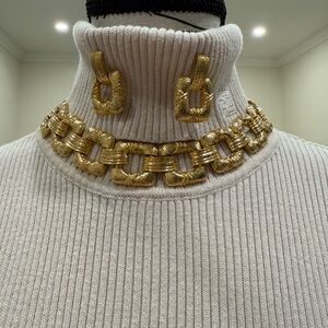 Elegant Faux Gold Chain Necklace